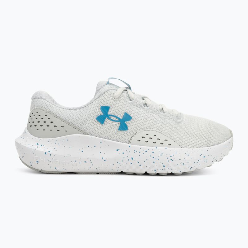 Buty do biegania damskie Under Armour Charged Surge 4 distant gray/halo gray/ether blue 2
