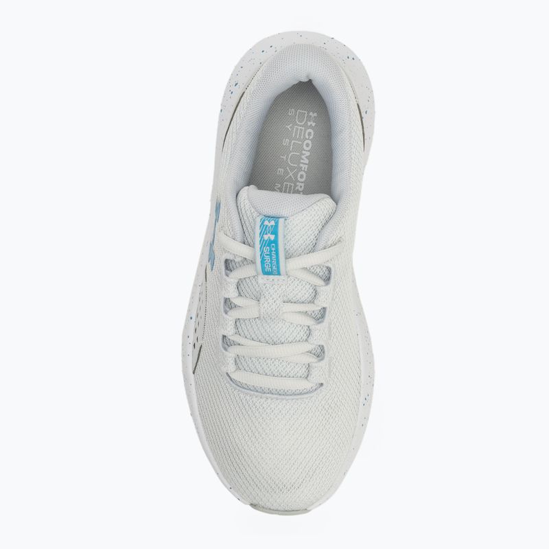 Buty do biegania damskie Under Armour Charged Surge 4 distant gray/halo gray/ether blue 5