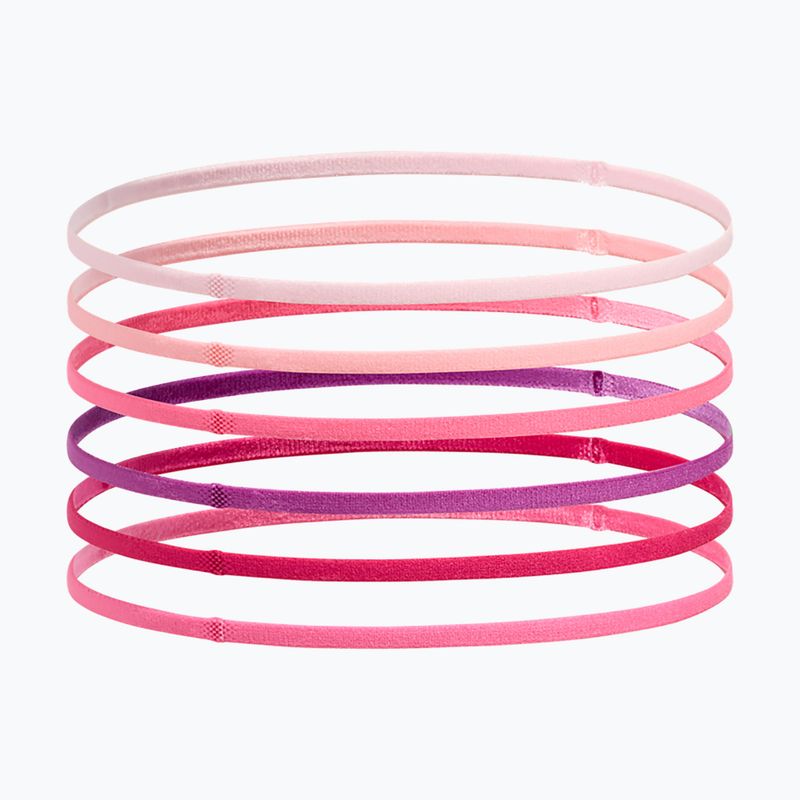 Opaska na głowę dziecięca Under Armour Mini Elastic 6 szt prime pink/white 2