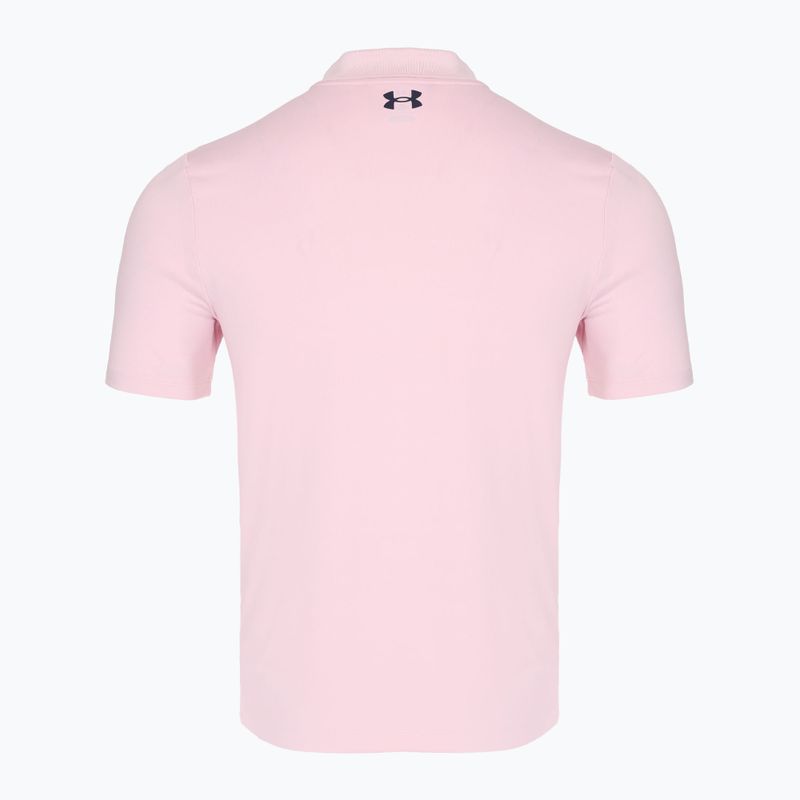 Koszulka polo męska Under Armour Matchplay Polo prime pink/midnight navy 2