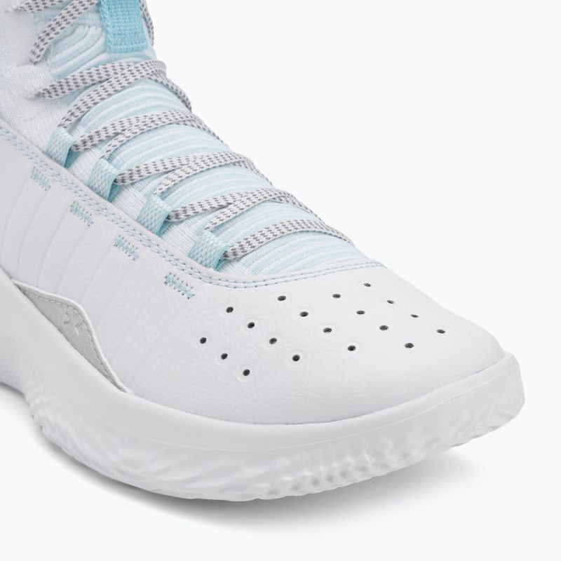 Buty do koszykówki Under Armour CURRY 4 FLOTRO white/stream/metallic silver 7