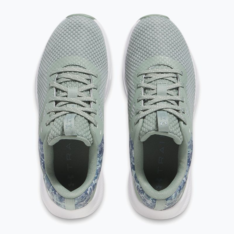 Buty treningowe damskie Under Armour Charged Aurora 2+ silica green/white/metallic silica 4