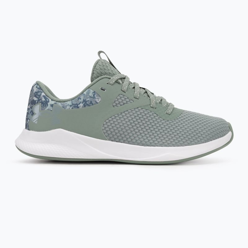 Buty treningowe damskie Under Armour Charged Aurora 2+ silica green/white/metallic silica 2