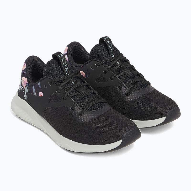 Buty treningowe damskie Under Armour Charged Aurora 2+ black/hydro green/metallic warm silver 10