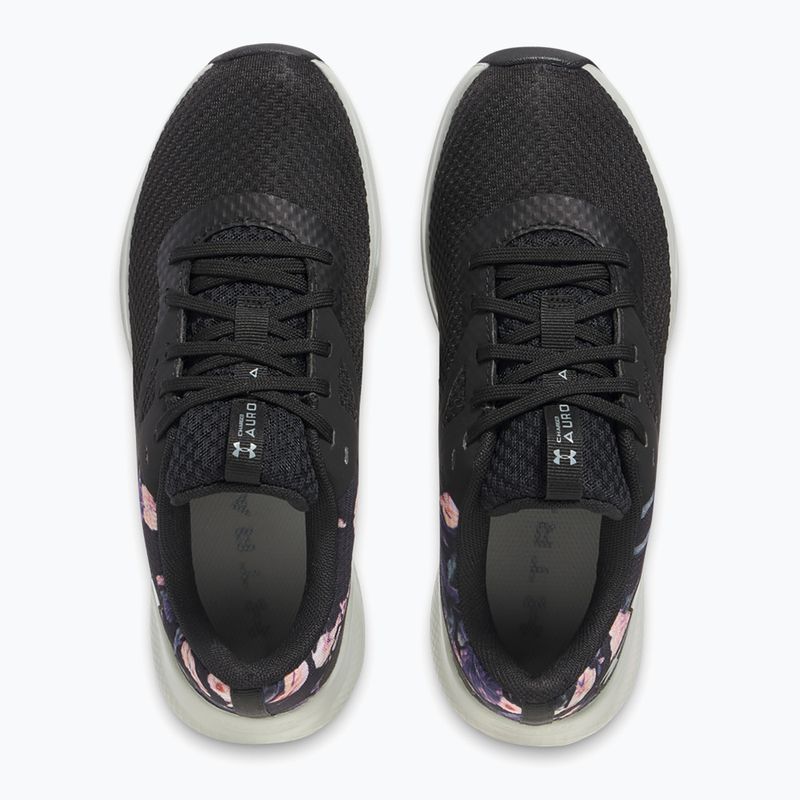 Buty treningowe damskie Under Armour Charged Aurora 2+ black/hydro green/metallic warm silver 11