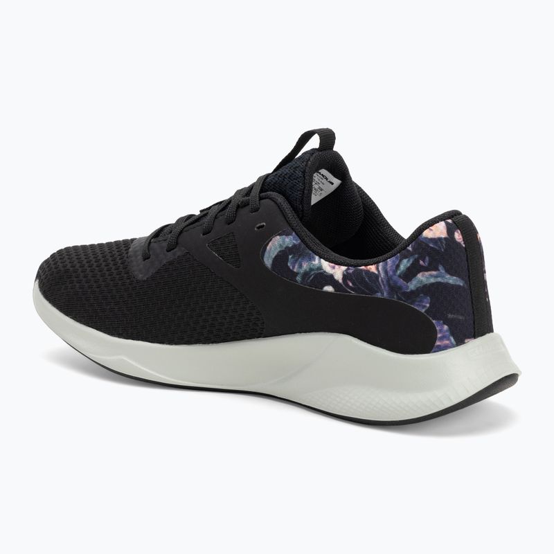Buty treningowe damskie Under Armour Charged Aurora 2+ black/hydro green/metallic warm silver 3