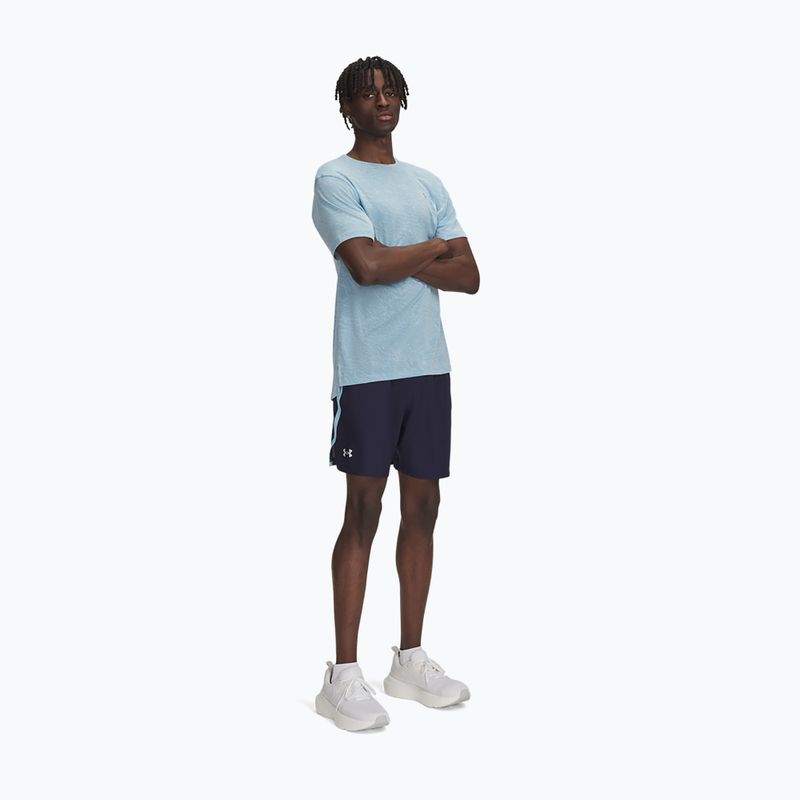 Spodenki do biegania męskie Under Armour Launch 7" midnight navy/stream /reflective 2
