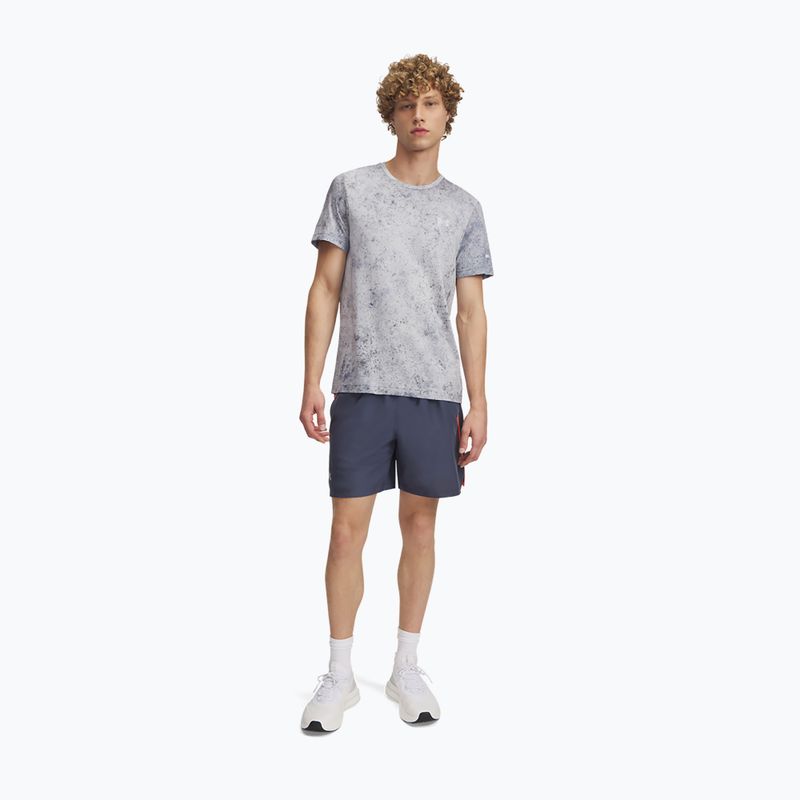 Spodenki do biegania męskie Under Armour Launch 7" downpour gray/fire/reflective 2