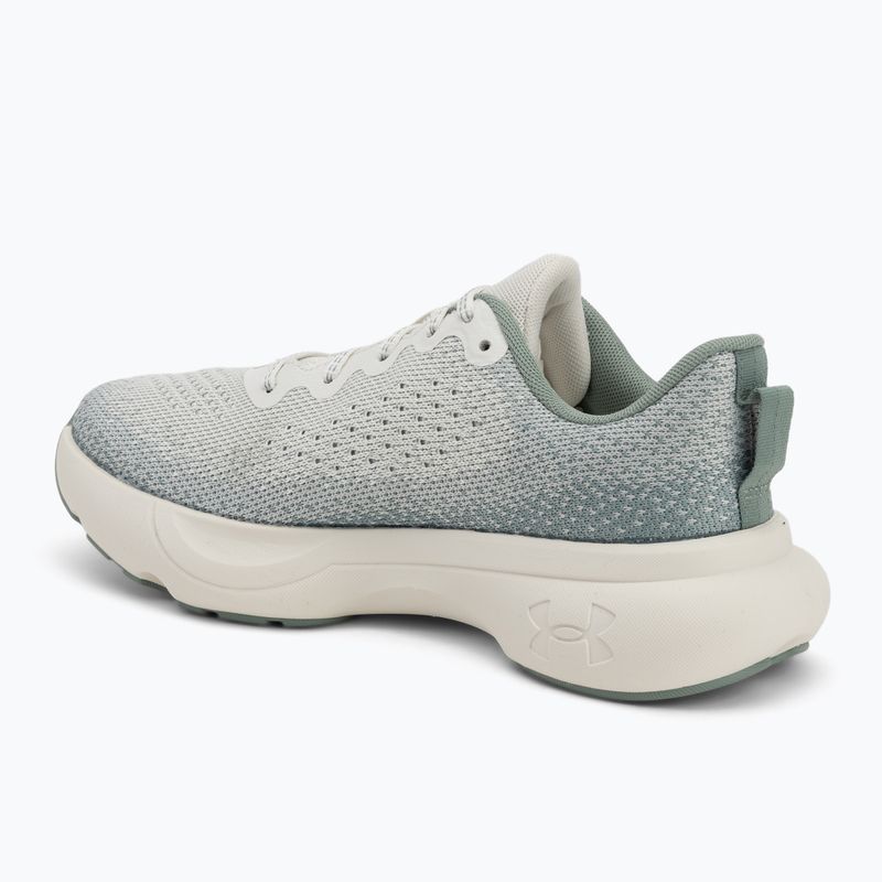 Buty do biegania damskie Under Armour Infinite white quartz/silica green/metallic silica 3