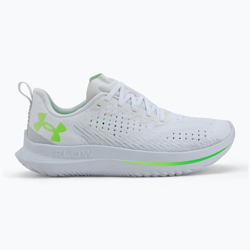 Buty do biegania męskie Under Armour Velociti 4 white/white/hyper green 2