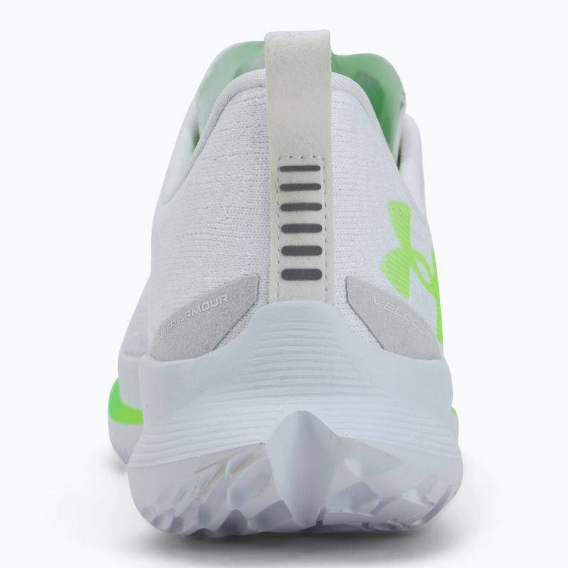 Buty do biegania męskie Under Armour Velociti 4 white/white/hyper green 6