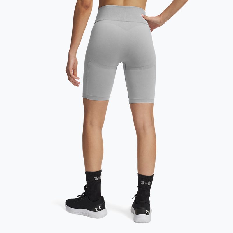 Spodenki treningowe damskie Under Armour Vanish Seamless Washed black/white 3