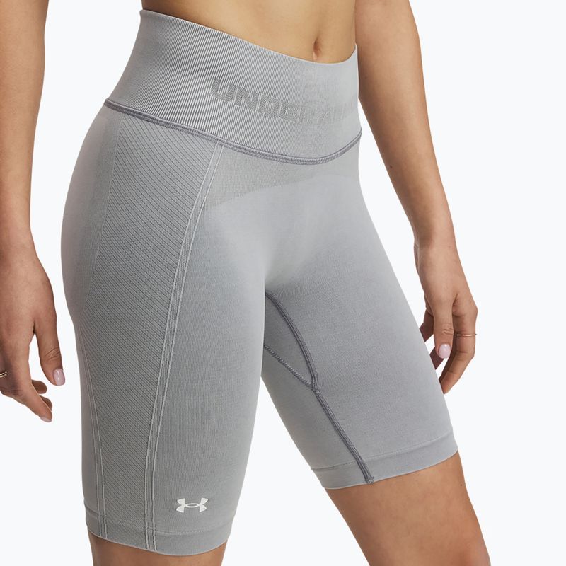 Spodenki treningowe damskie Under Armour Vanish Seamless Washed black/white 4