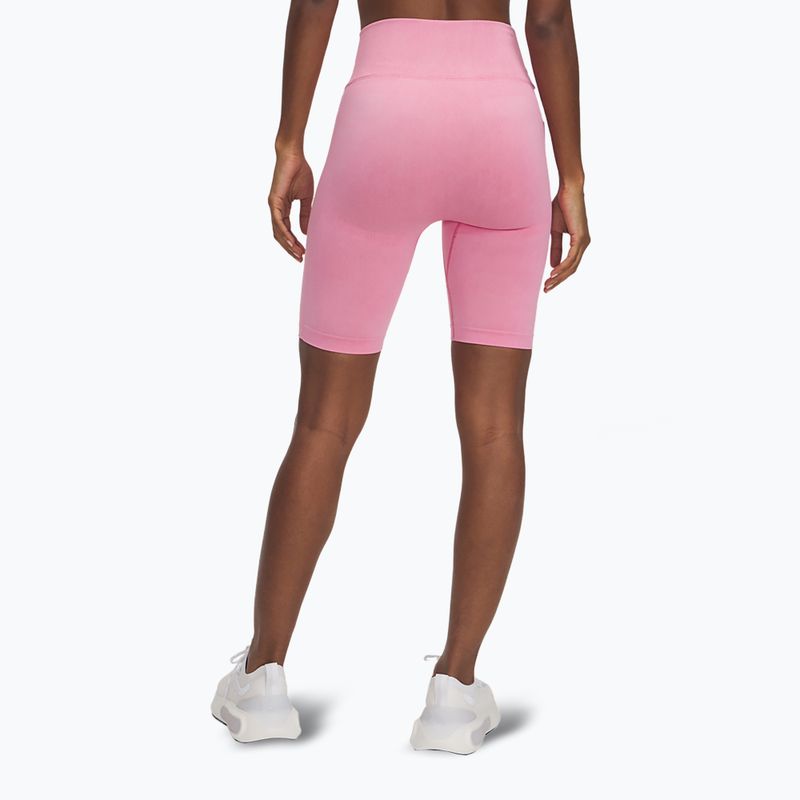 Spodenki treningowe damskie Under Armour Vanish Seamless Washed shaded fuchsia/white 3