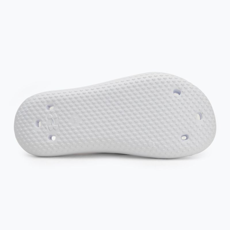 Klapki damskie Under Armour Locker V Slide white/white/white 4