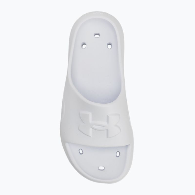 Klapki damskie Under Armour Locker V Slide white/white/white 5