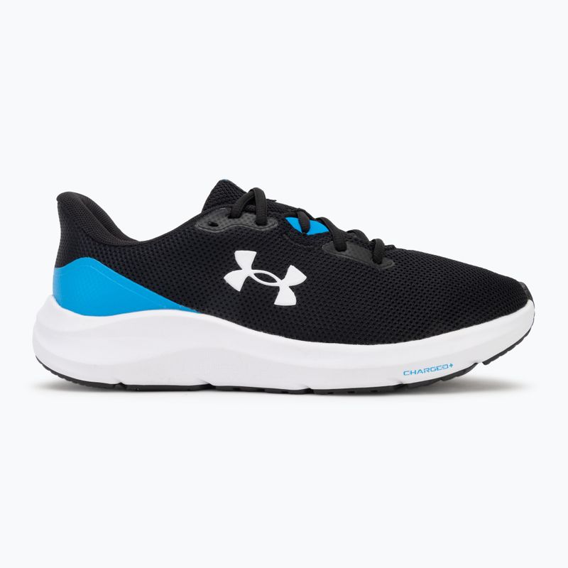 Buty do biegania męskie Under Armour Charged Pursuit 4 black/electric blue/white 2