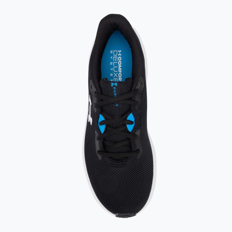 Buty do biegania męskie Under Armour Charged Pursuit 4 black/electric blue/white 5