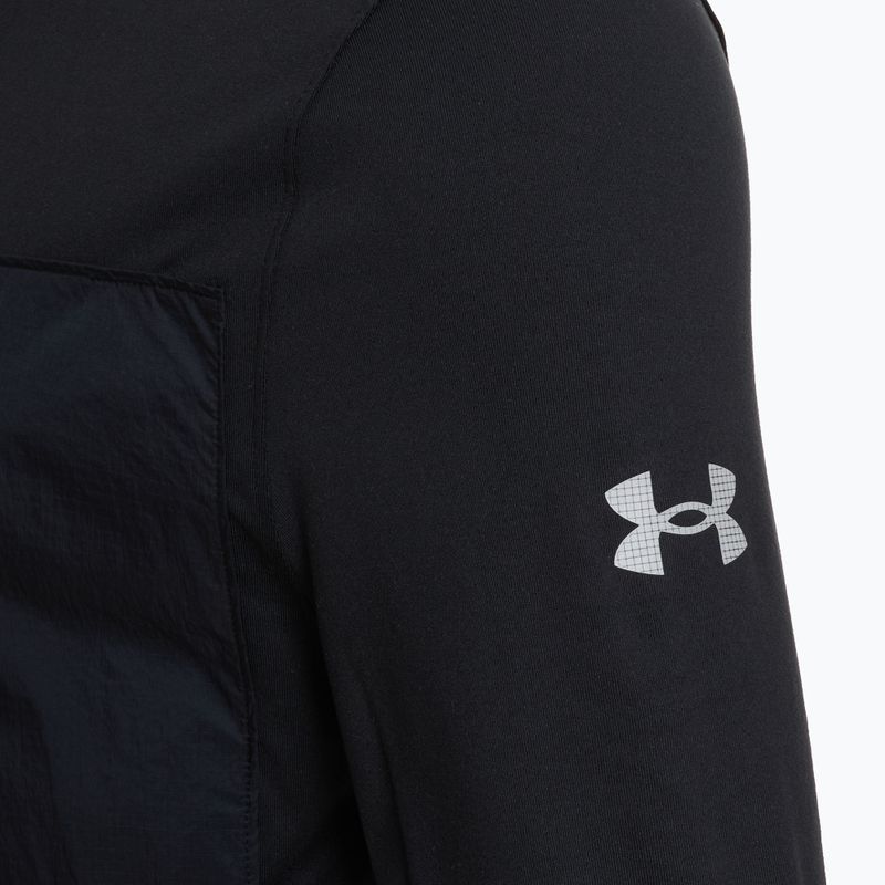 Bluza do biegania męska Under Armour Trail Run Quarter Zip black/reflective 3