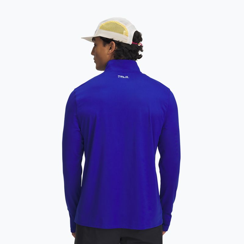 Bluza do biegania męska Under Armour Trail Run Quarter Zip royal/reflective 2
