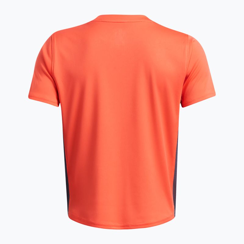 Koszulka piłkarska dziecięca Under Armour Challenger Train fire/downpour gray/white 2