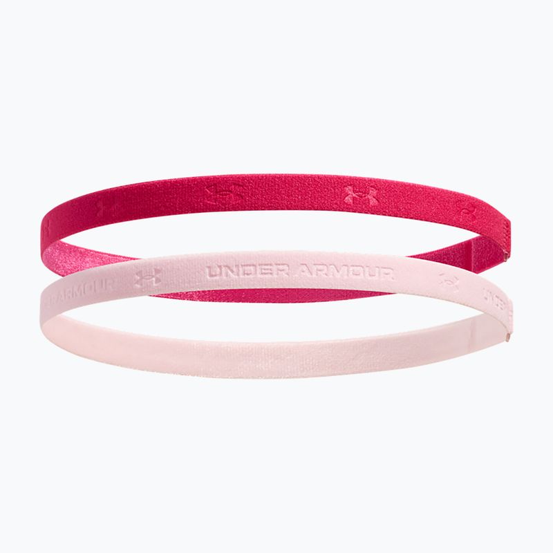 Opaska na głowę Under Armour Mini Bands (2 szt.) shaded fuchsia/prime pink