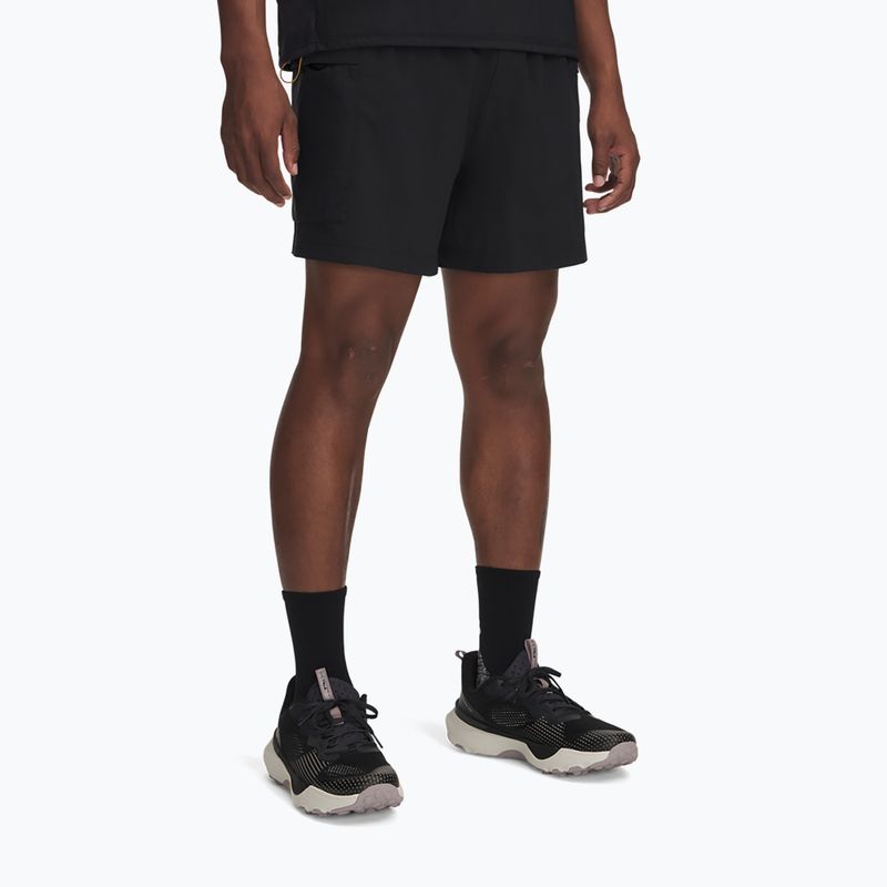 Spodenki do biegania męskie Under Armour Trail Run 5" black/reflective