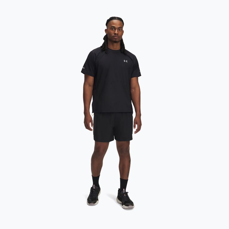 Spodenki do biegania męskie Under Armour Trail Run 5" black/reflective 2