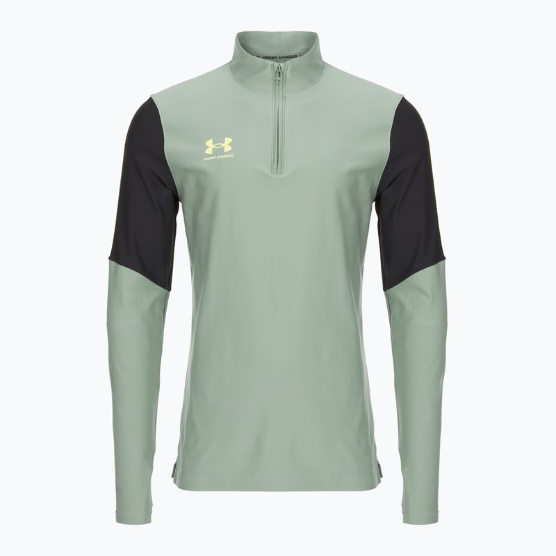 Bluza piłkarska męska Under Armour Challenger Pro 1/4 Zip silica green/black/sonic yellow 4