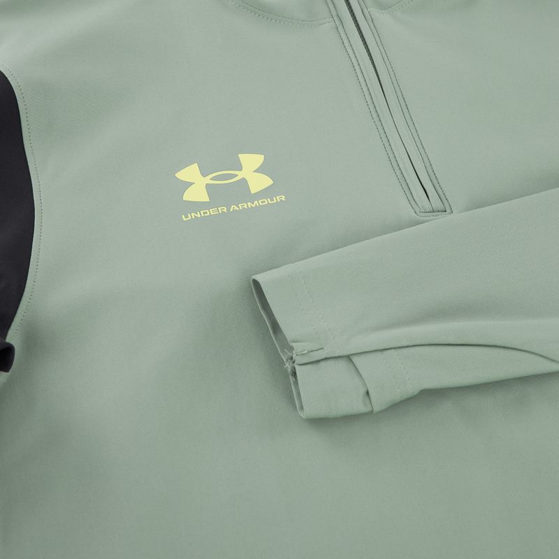 Bluza piłkarska męska Under Armour Challenger Pro 1/4 Zip silica green/black/sonic yellow 6