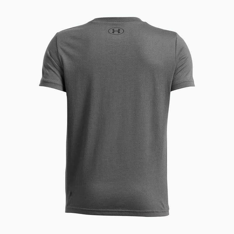 Koszulka dziecięca Under Armour Sportstyle Left Chest pitch gray/black 2