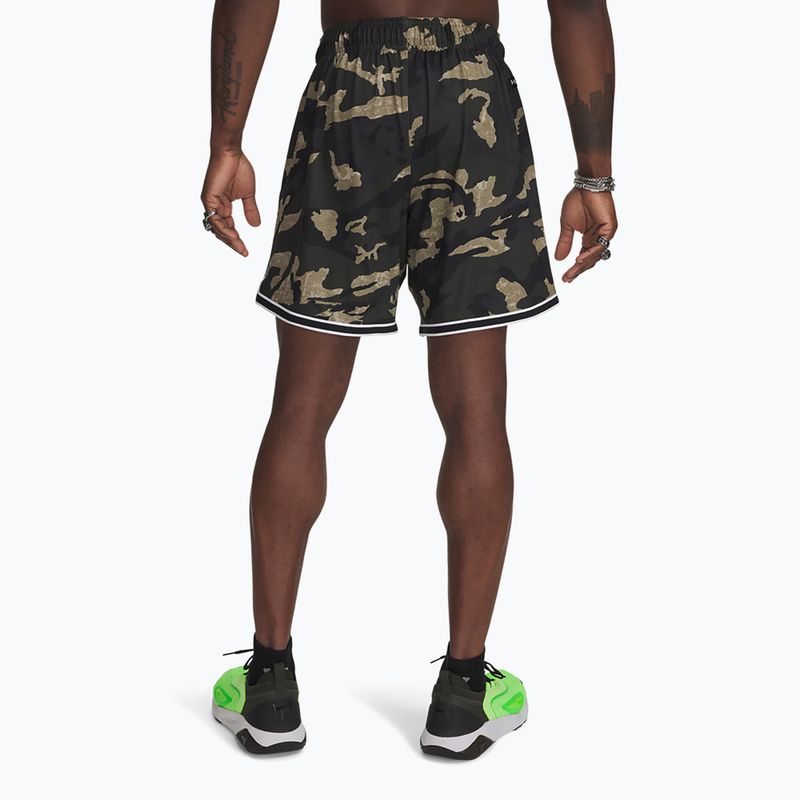 Spodenki męskie Under Armour Project Rock Mesh baroque green/white 3