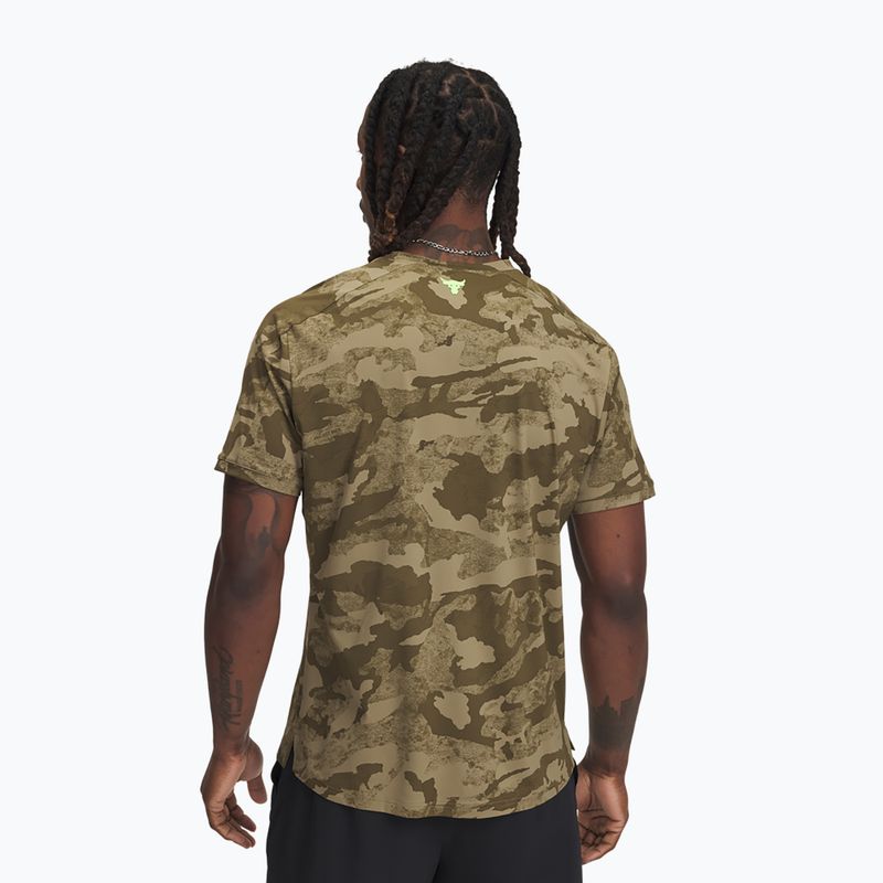 Koszulka treningowa męska Under Armour Project Rock Iso Chill SS bayou/timberwolf taupe/baroque green 2