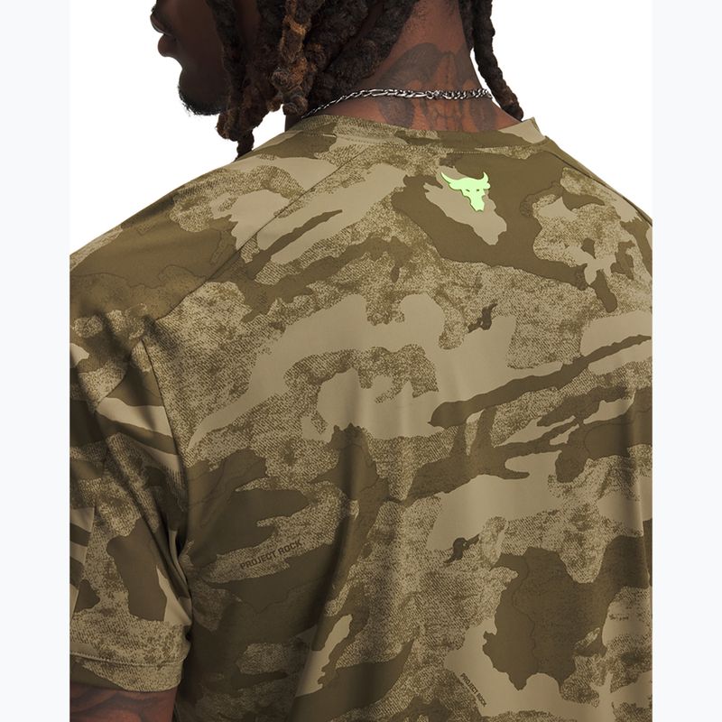 Koszulka treningowa męska Under Armour Project Rock Iso Chill SS bayou/timberwolf taupe/baroque green 3