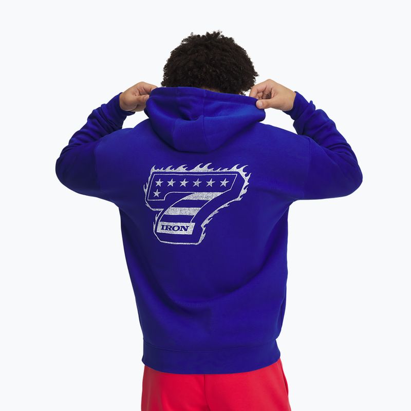 Bluza męska Under Armour Project Rock Icon Fleece FZ royal black/black 3