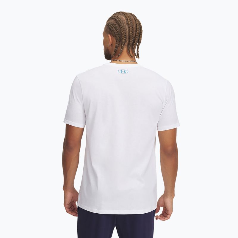 Koszulka męska Under Armour LC Fly In Logo white/ether blue 2