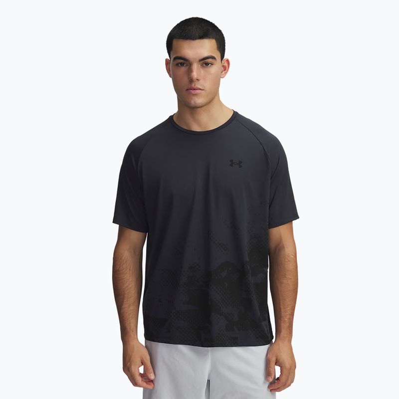 Koszulka treningowa męska Under Armour Tech Fade anthracite/black/black