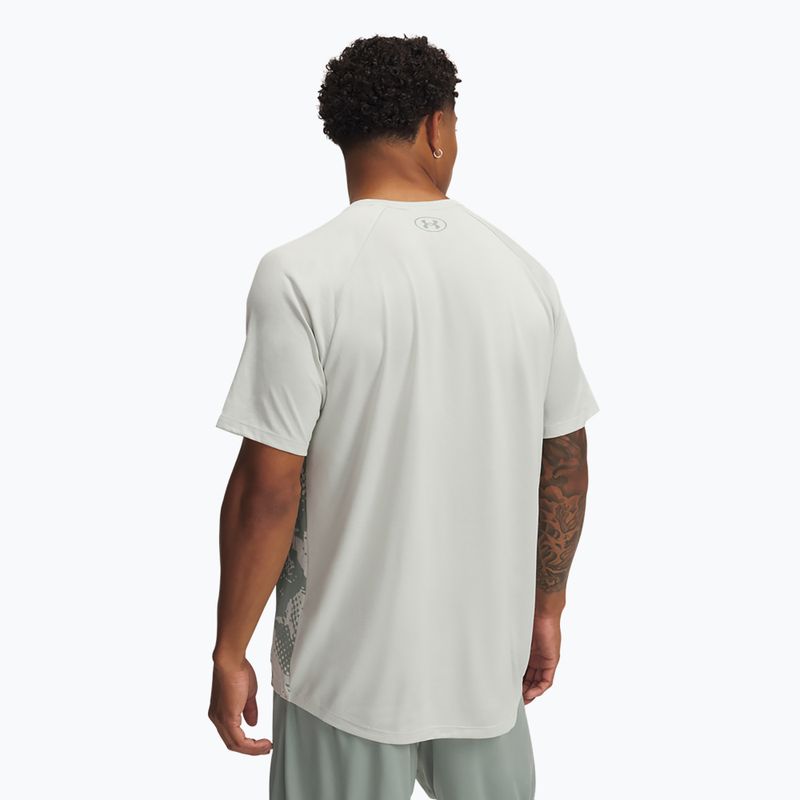 Koszulka treningowa męska Under Armour Tech Fade hydro green/silica green/silica green 2
