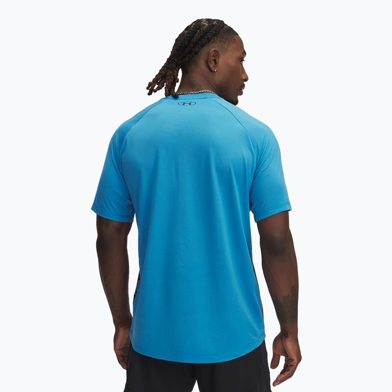 Koszulka treningowa męska Under Armour Tech Fade ether blue/midnight navy/midnight navy 2