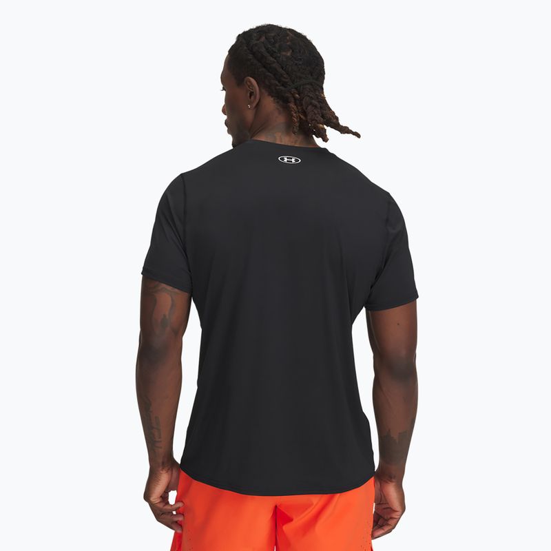 Koszulka treningowa męska Under Armour HeatGear Fitted black/white 2