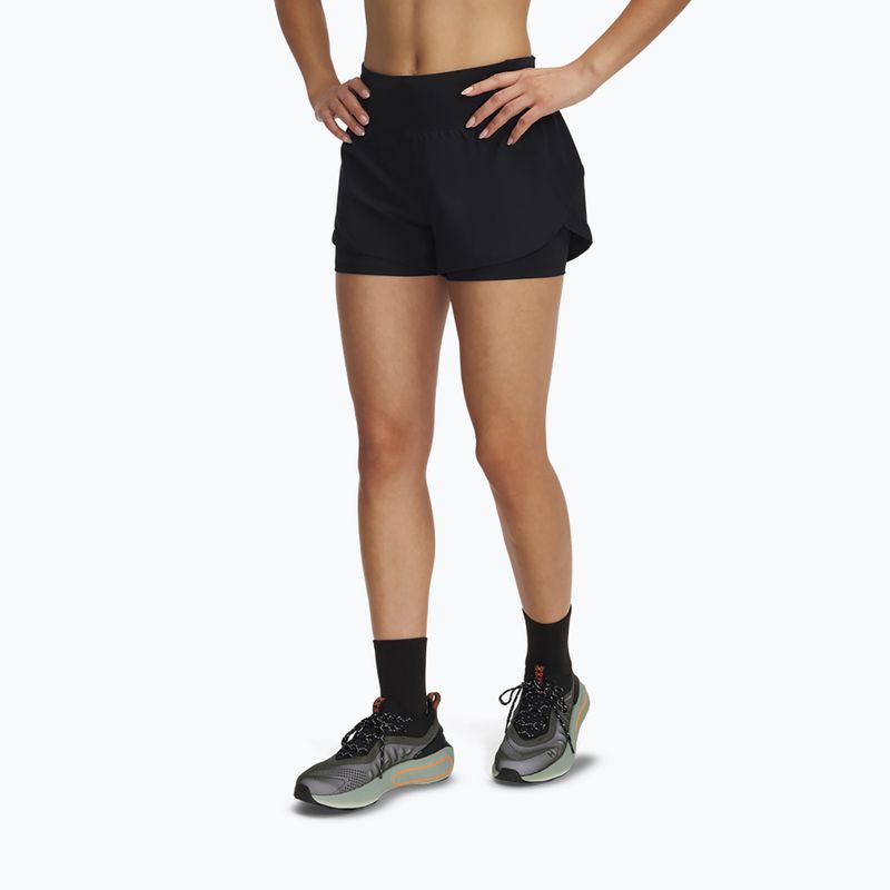 Spodenki do biegania damskie Under Armour Launch Pro 3" 2IN1 black/reflective
