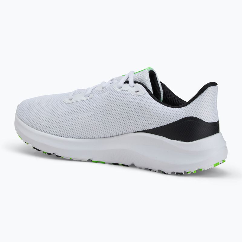 Buty do biegania męskie Under Armour Charged Pursuit 4 white/black/hyper green 3