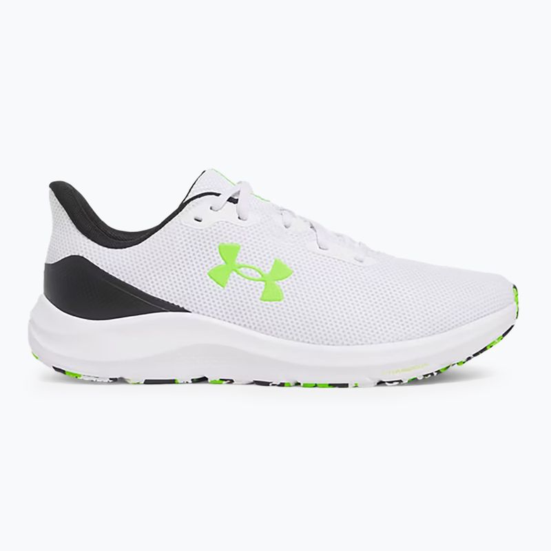 Buty do biegania męskie Under Armour Charged Pursuit 4 white/black/hyper green 8