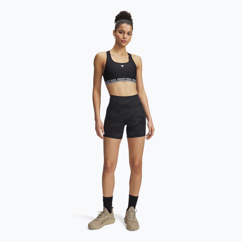 Spodenki treningowe damskie Under Armour Project Rock Middy black/black 2