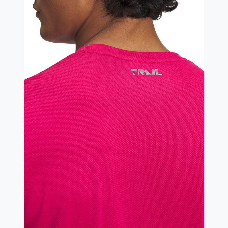 Koszulka do biegania męska Under Armour Trail Run shaded fuchsia/reflective 3