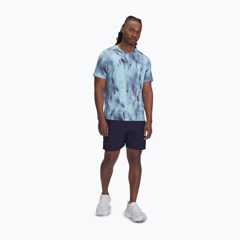 Koszulka do biegania męska Under Armour Launch Elite Print stream/reflective 2