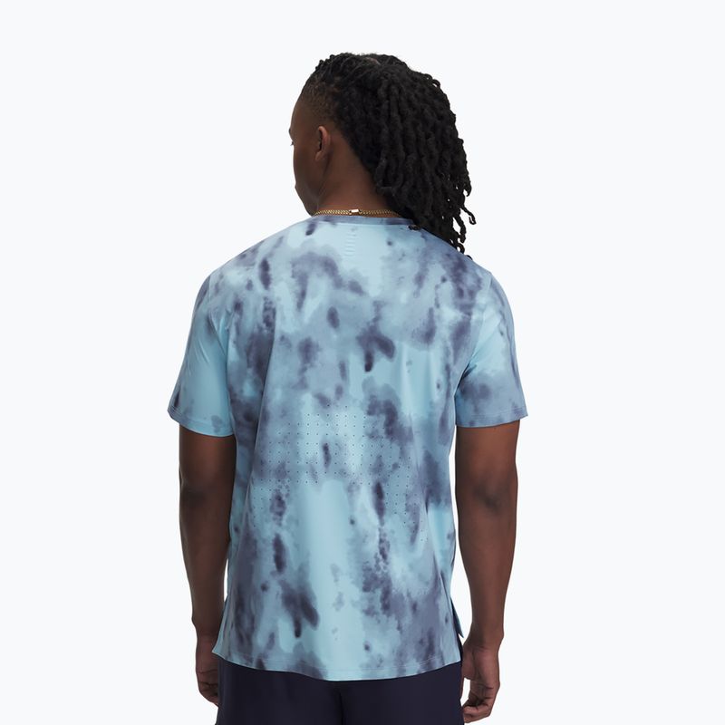 Koszulka do biegania męska Under Armour Launch Elite Print stream/reflective 3