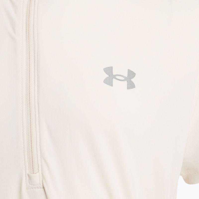Koszulka do biegania męska Under Armour Trail Run Zip stone/noble gold/reflective 3