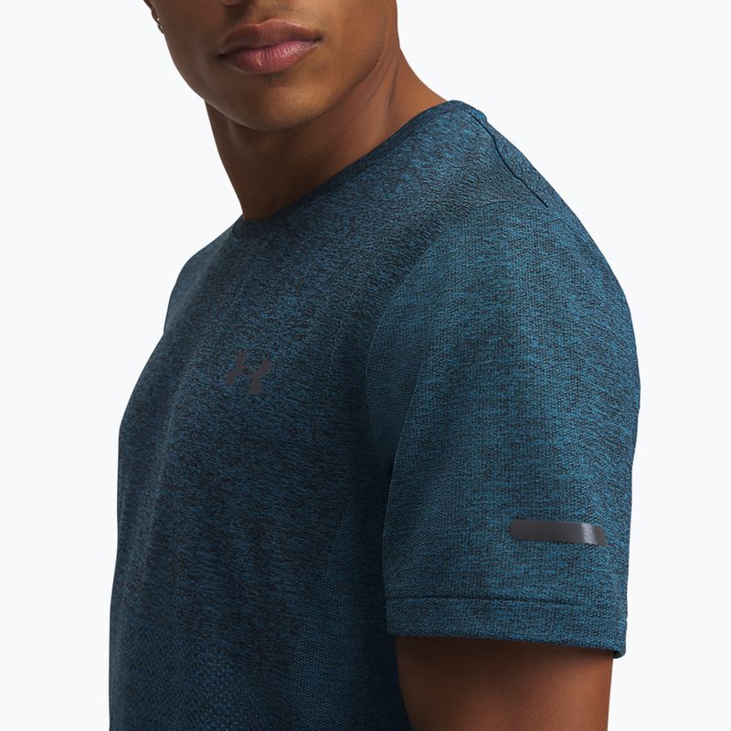 Koszulka do biegania męska Under Armour Seamless Stride ether blue/reflective 3