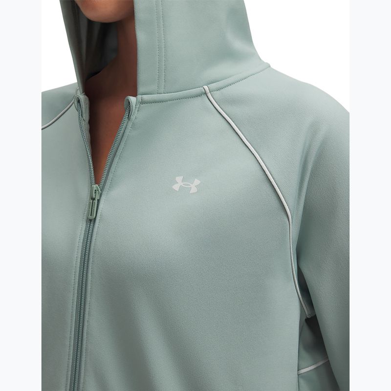 Dres damski Under Armour Rival Tricot silica green/hydro green/hydro green 4